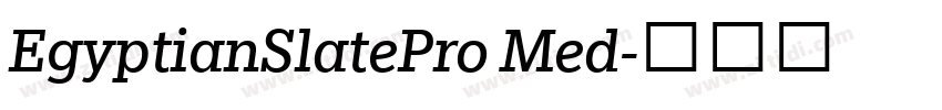 EgyptianSlatePro Med字体转换